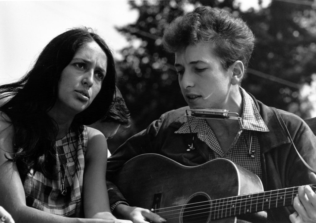 Joan Baez Bob Dylan en 1963 © Rowland Scherman