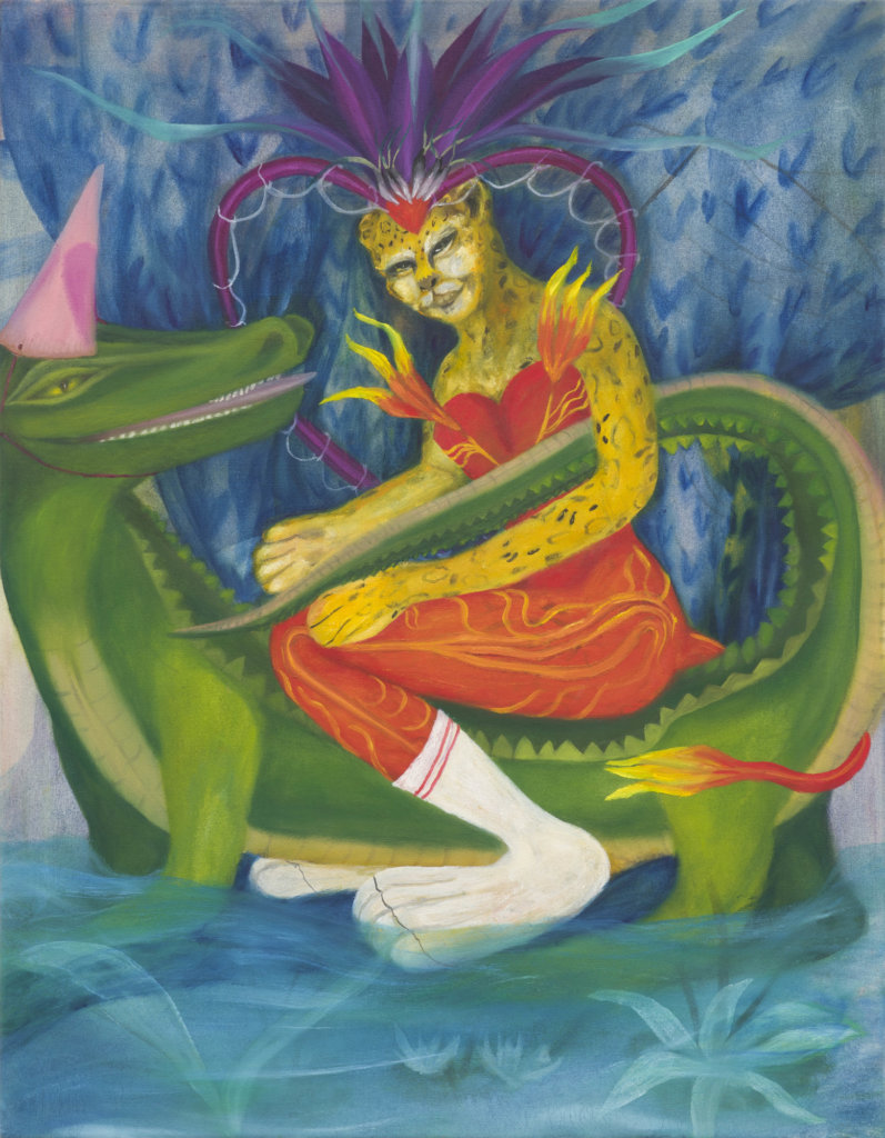 Lydia Maria Pfeffer Re Entering the Waters of Love 2022 Oil on canvas 91.4 x 71.1 cm 36 x 28 in Unique 1