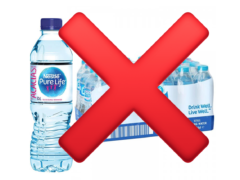 Désinfection d’eaux miné­rales en France : Foodwatch porte plainte contre Nestlé – fevrier 2024