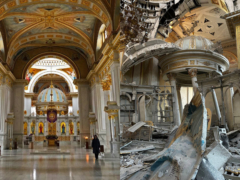 Cathedrale de la trans­fi­gu­ra­tion Odessa avant apres