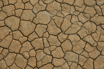a close up view of a cracked surface